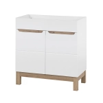 Szafka pod umywalkę 80cm 2 drzwi biała BALI WHITE 821 -80 CM FSC, Comad